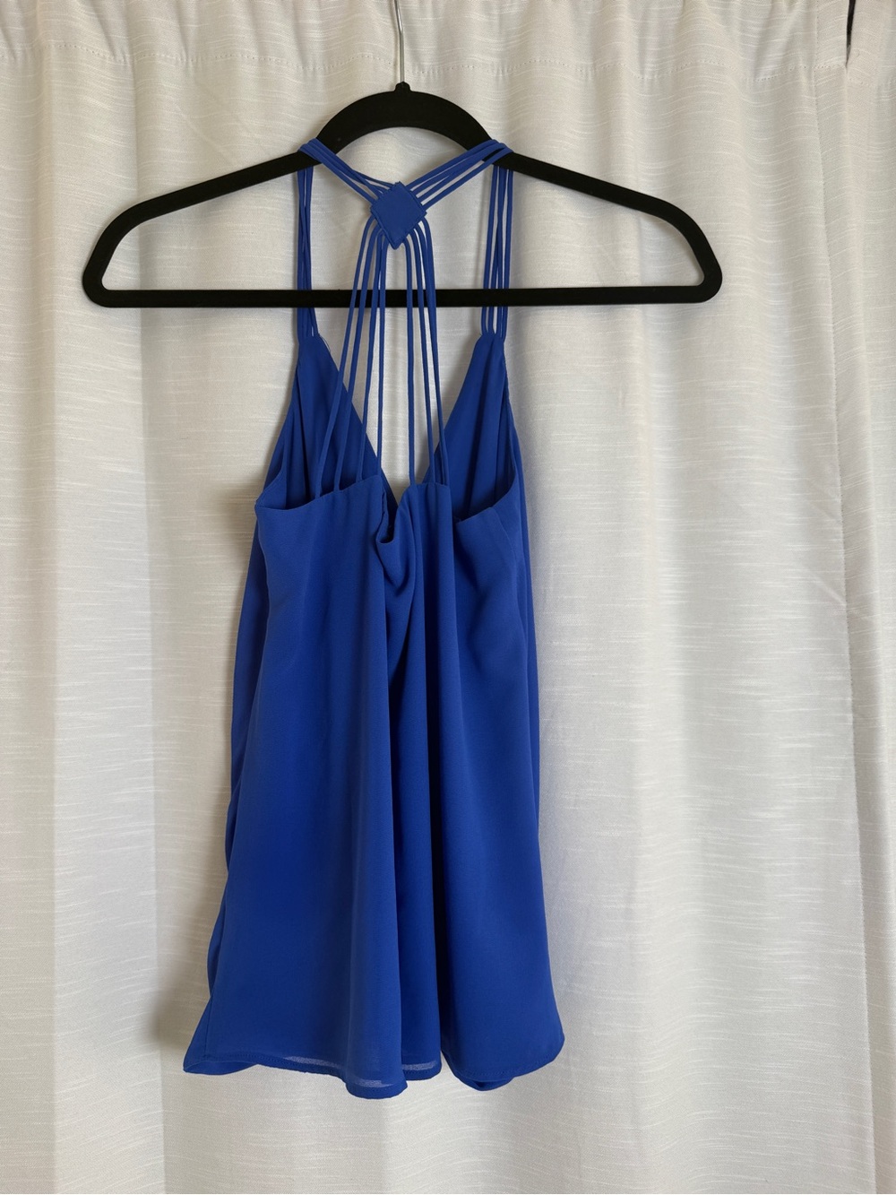 Naked Zebra Royal Blue Strappy Racerback Tank Top | Size S - Picture 7 of 12